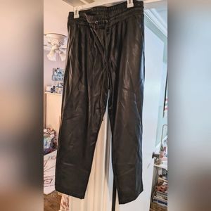 Pull on Faux Leather Pants
